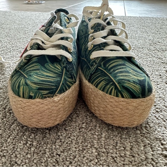 Keds Sneakers Triple Kick Platform Rifle Paper Co Palms Leaves Espadrilles 6 - Picture 6 of 9